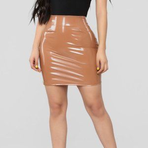 "Dress Me Up or Dress Me Down" Mini Skirt - Camel